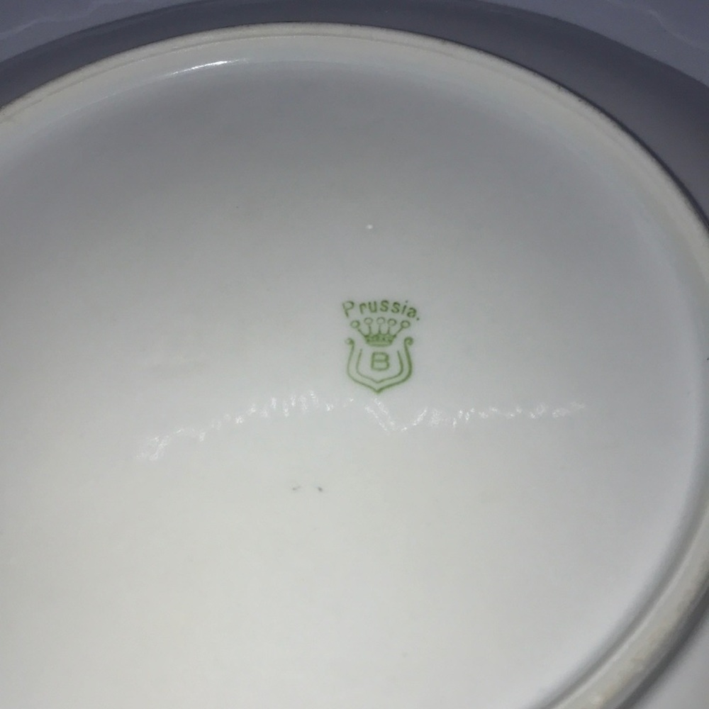 Vintage Royal Rudoltadt Plate Unique Gold Harvest Cobwebs - Picture 5 of 5